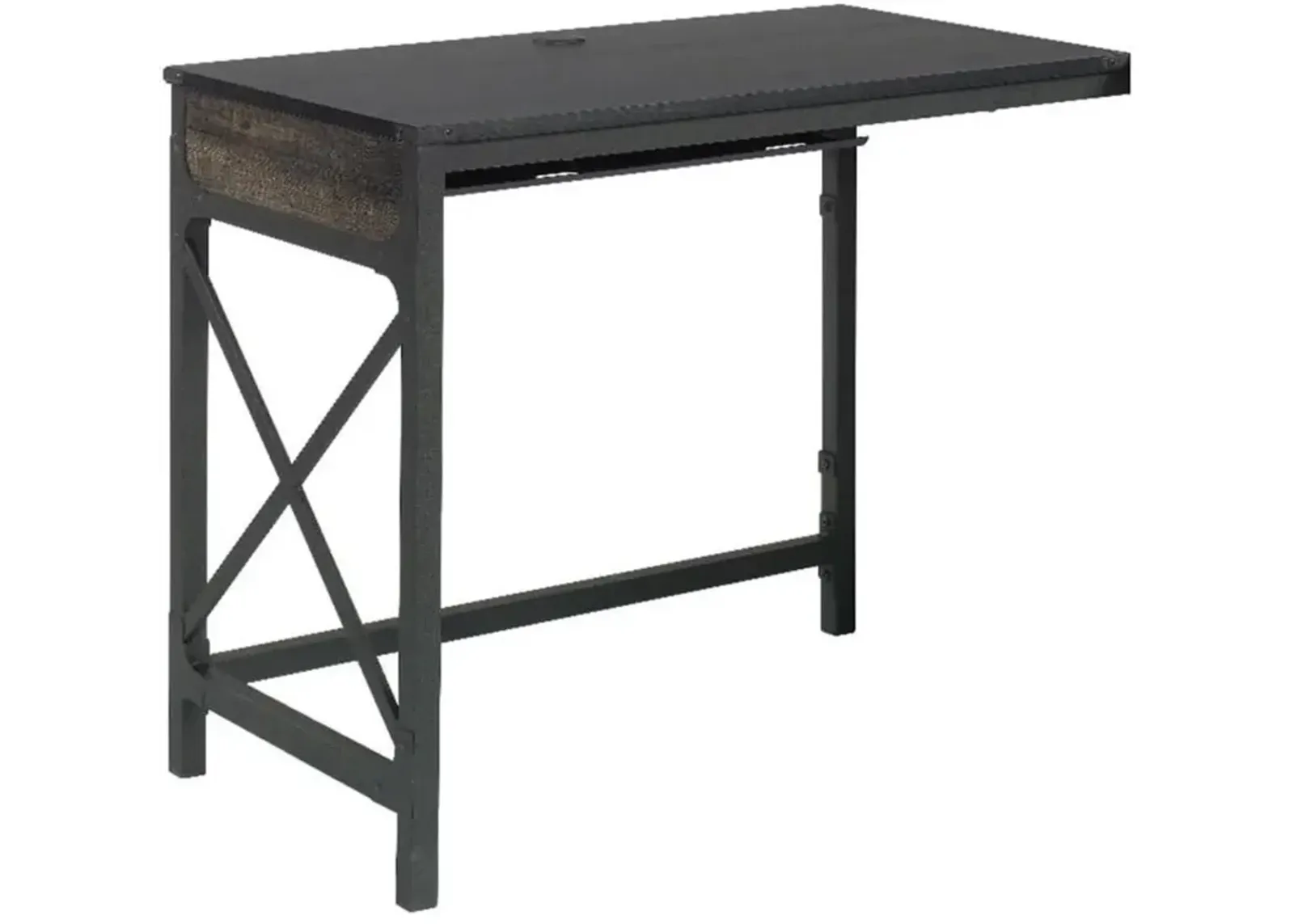 Sauder 36 Commercial Desk Return in Carbon Oak