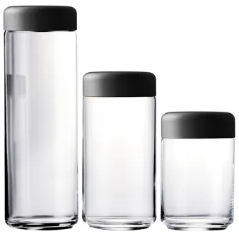 Atmosfera 3 Piece Food Container Urano in Vulcan Grey