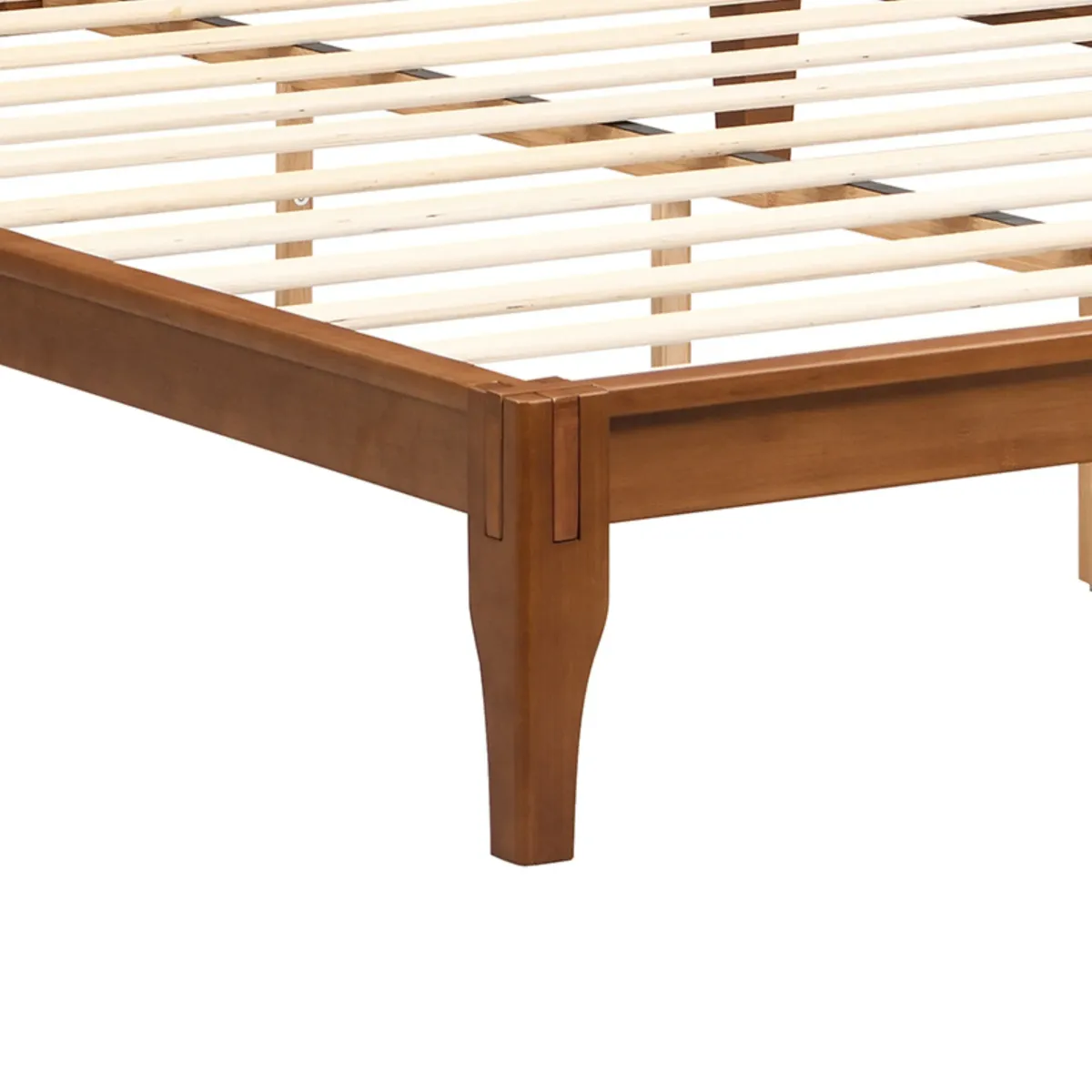 Merax Modern Bamboo Platform Bed with Headboard