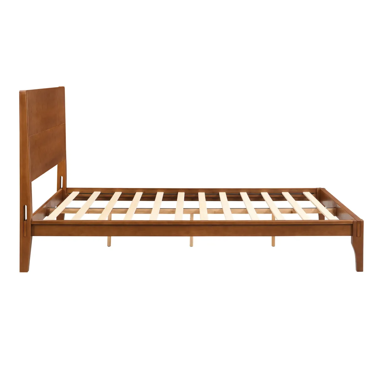 Merax Modern Bamboo Platform Bed with Headboard