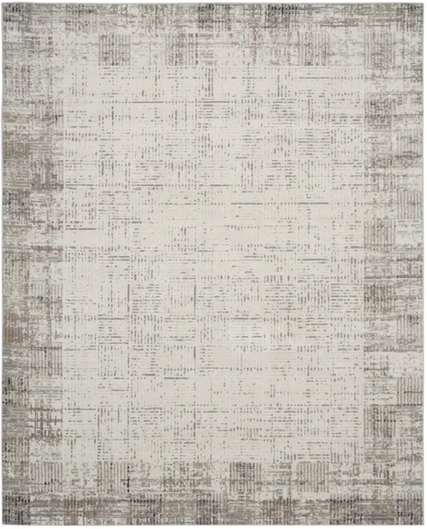 Elation ETN05 Ivory/Gray 7'10" x 9'10" Rug