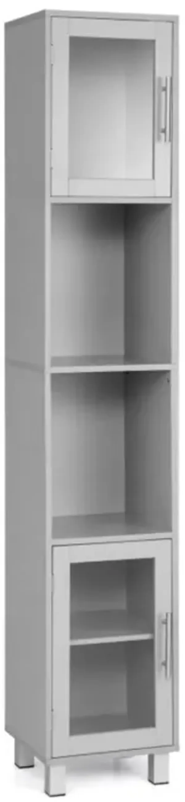 Hivvago Tall Tower Bathroom Storage Cabinet and Organizer Display Shelves for Bedroom