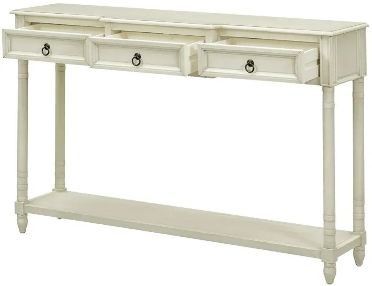 Merax Chic Console Table with Drawers for Entryway