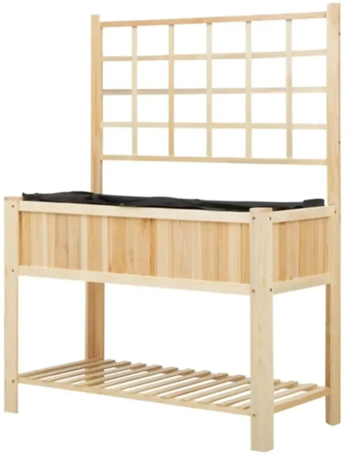 Flower Shelf, Planter Box & Garden Box Plant Stand for Indoor & Outdoor Gardening Display