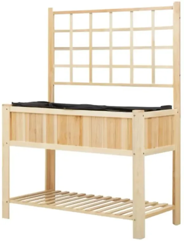 Flower Shelf, Planter Box & Garden Box Plant Stand for Indoor & Outdoor Gardening Display