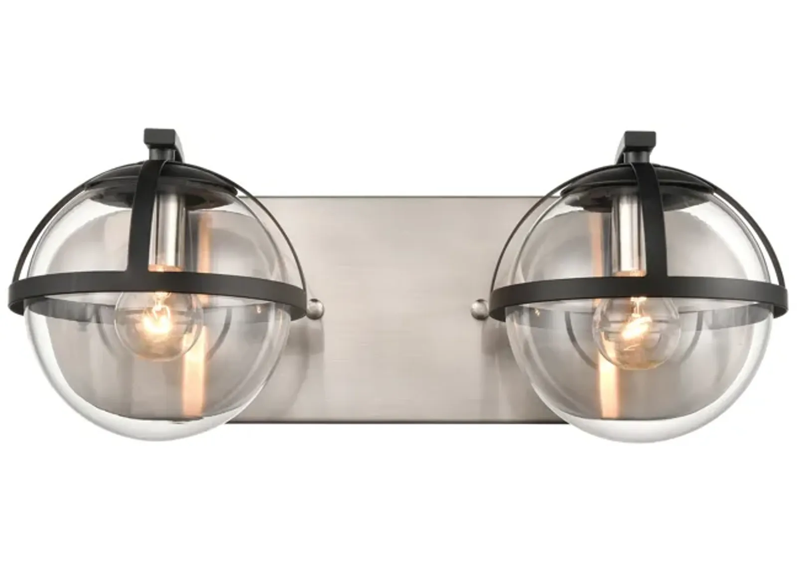 Davenay 16'' Wide 2-Light Silver Vanity Light