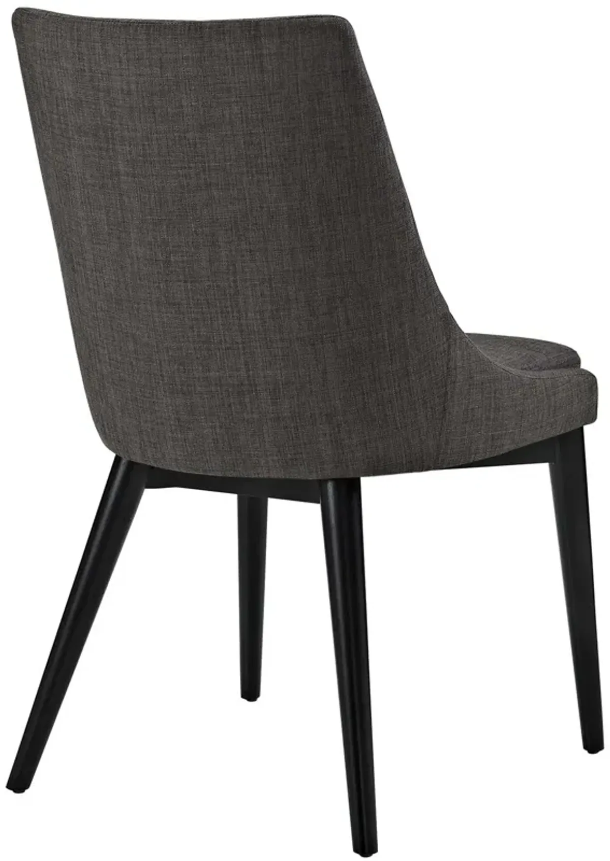 Modway Viscount Mid-Century Modern Upholstered Fabric Kitchen and Dining Room Chair in Brown