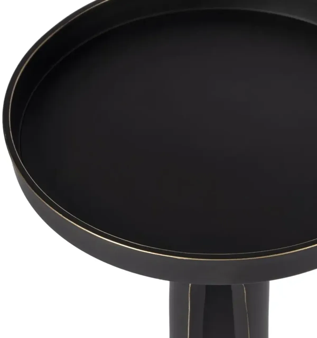 Butler Specialty Monique Large Pedestal Side Table, Black