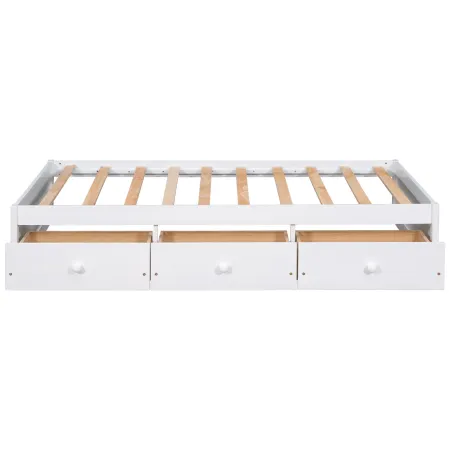 Merax Platform Bed with 3 Storage Drawers