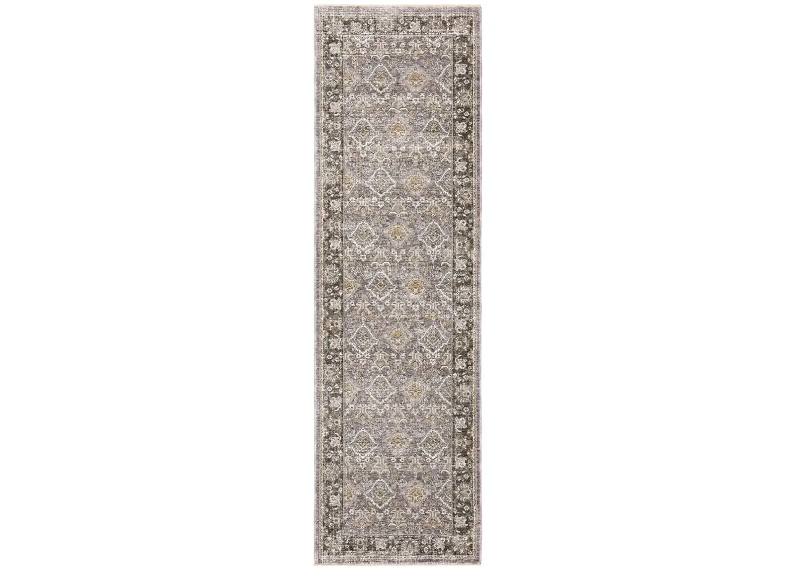 Maharaja 2'3" x 7'6" Grey Rug