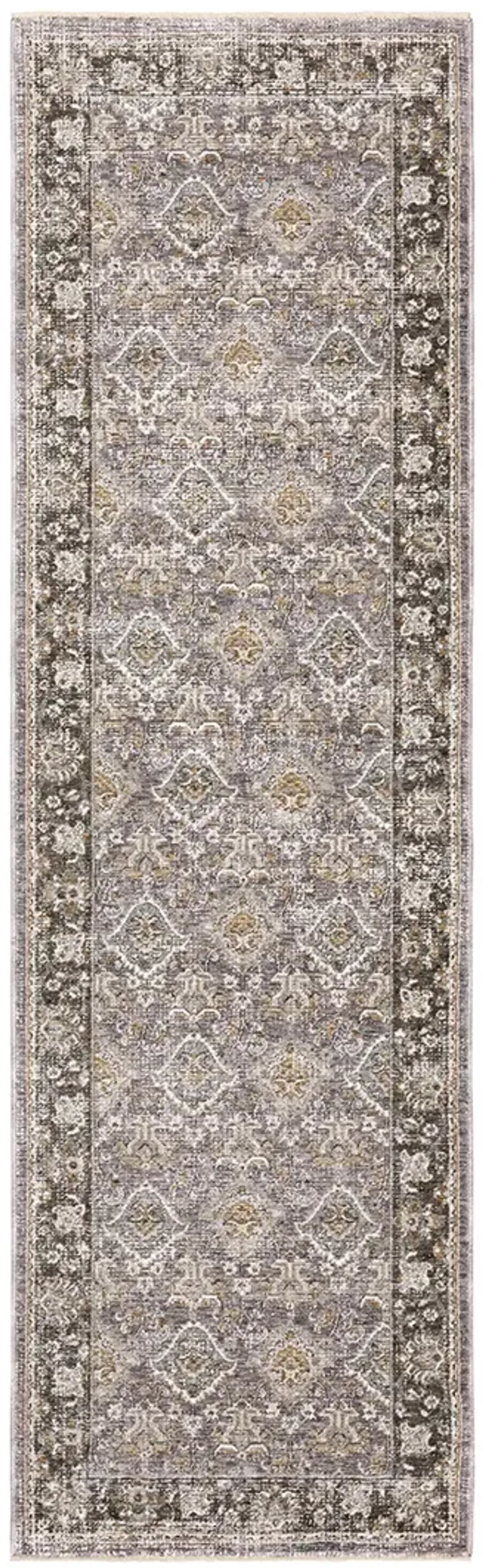 Maharaja 2'3" x 7'6" Grey Rug