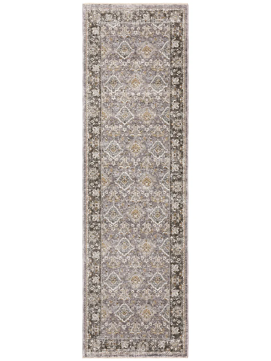 Maharaja 2'3" x 7'6" Grey Rug