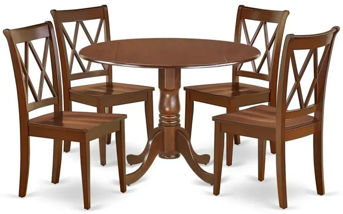 Dining Room Set Mahogany, DLCL5-MAH-W