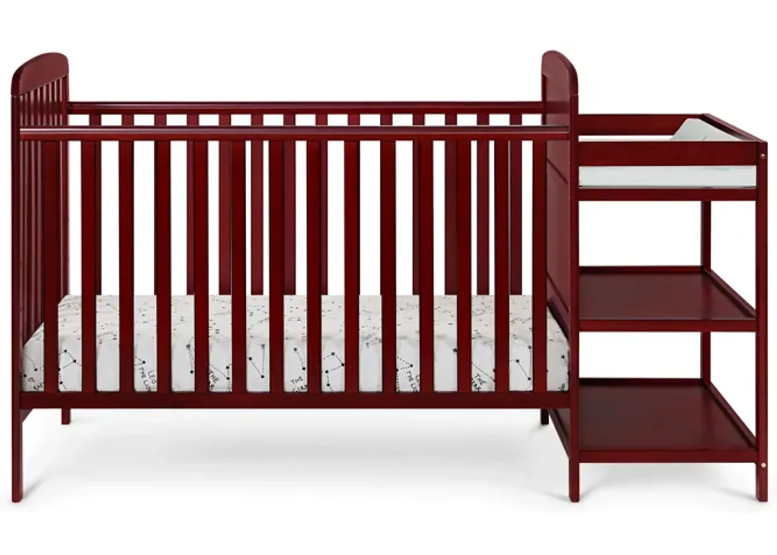 Suite Bebe Ramsey 3-in-1 Crib and Changer Combo Cherry