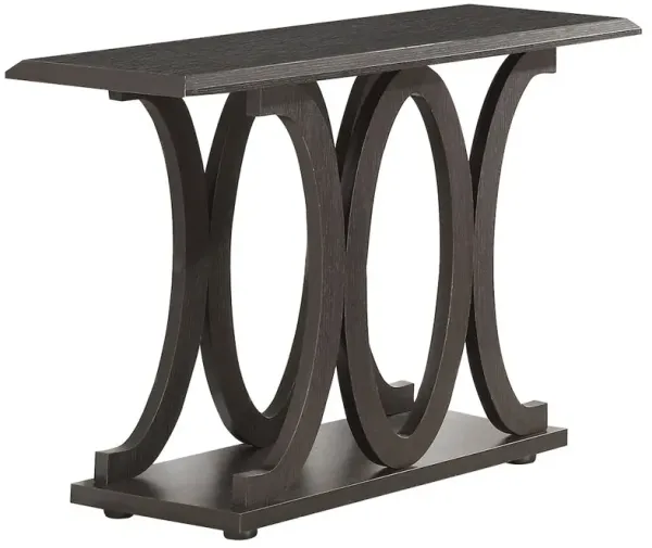 Shelly Engineered Wood Entryway Console Table Cappuccino