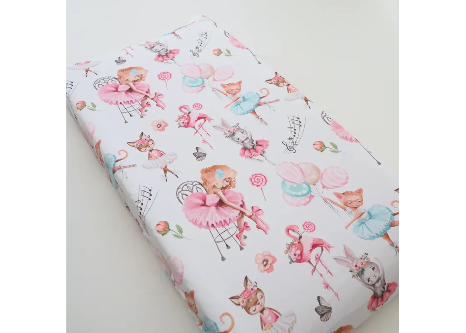 Baby Changing Pad Cover - Ballerinas