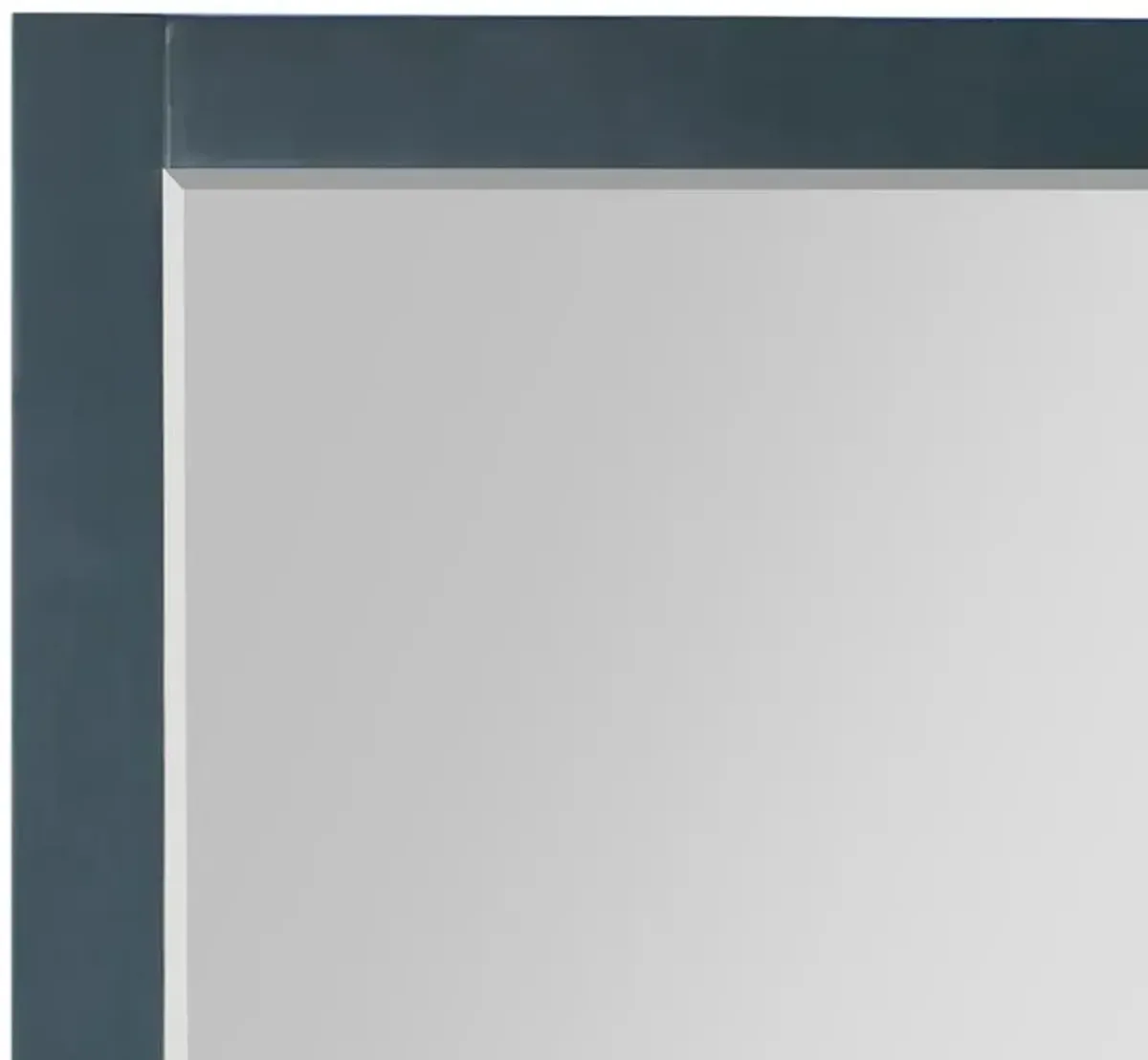 Altair 48 Rectangular Bathroom Wood Framed Wall Mirror in Classical Blue