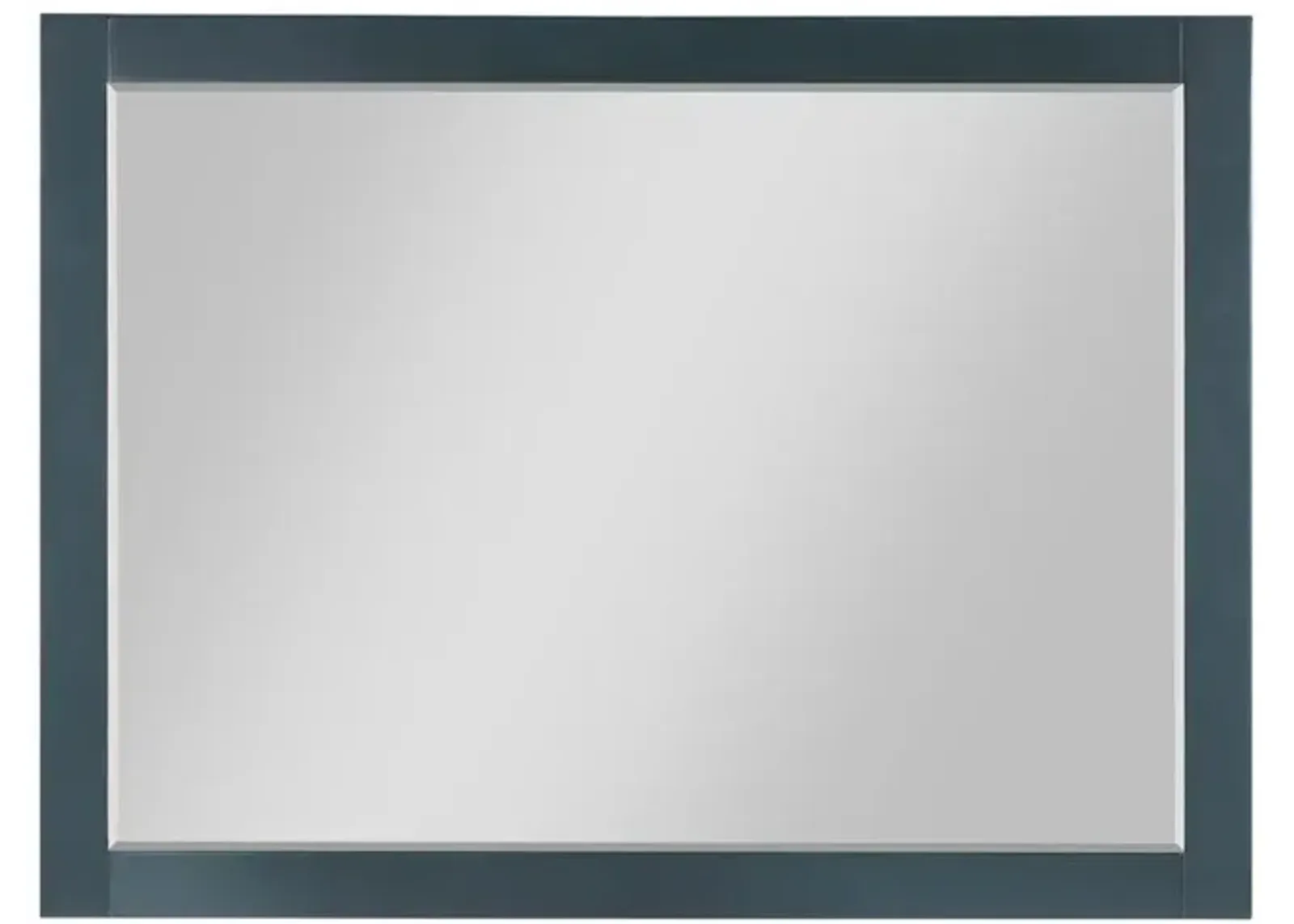 Altair 48 Rectangular Bathroom Wood Framed Wall Mirror in Classical Blue