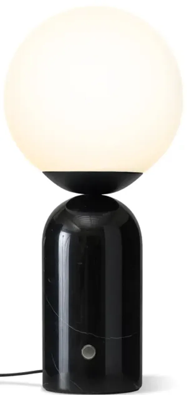 Mila Tall Black Marble LED Table Lamp