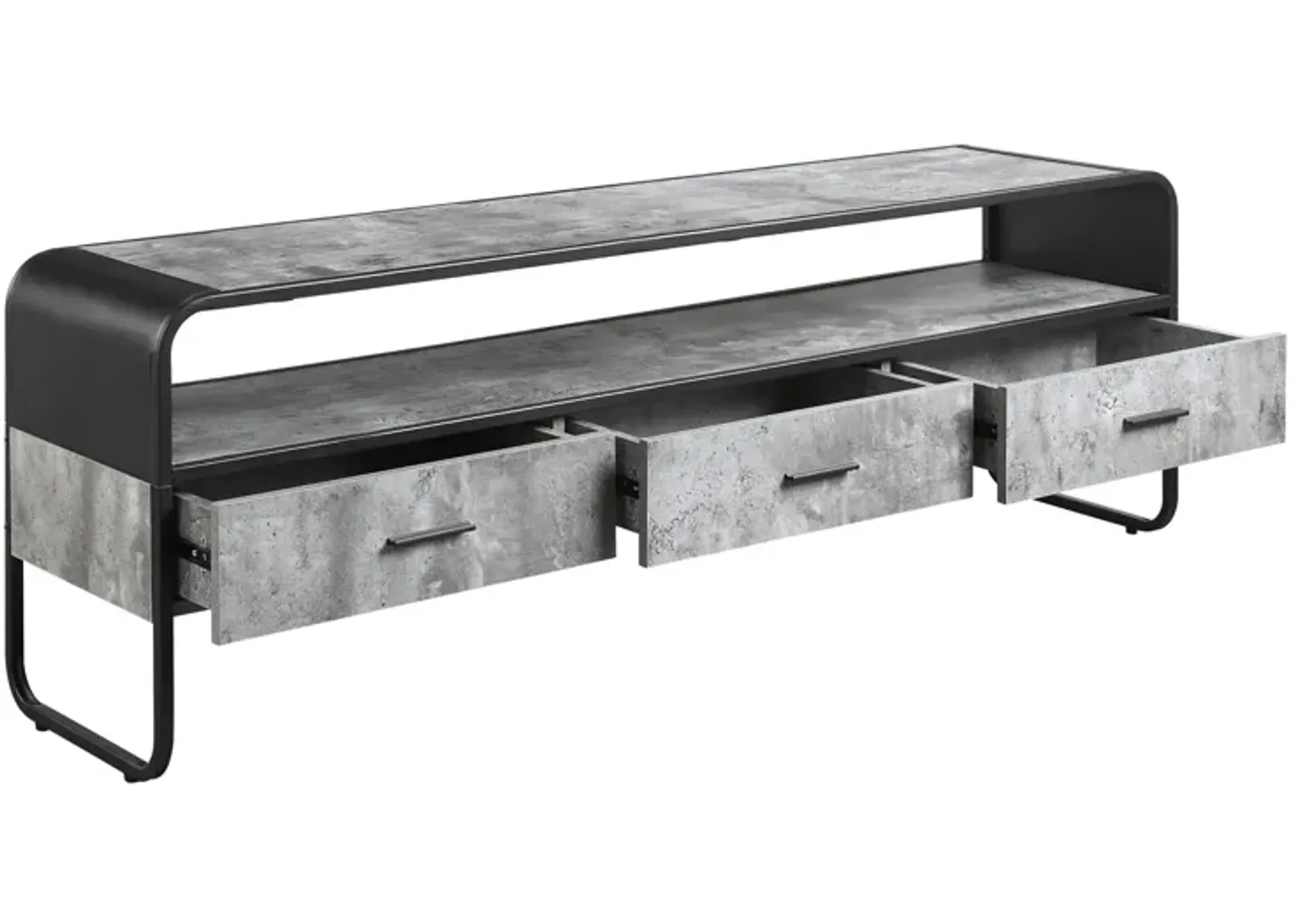 Raziela TV Stand, Concrete