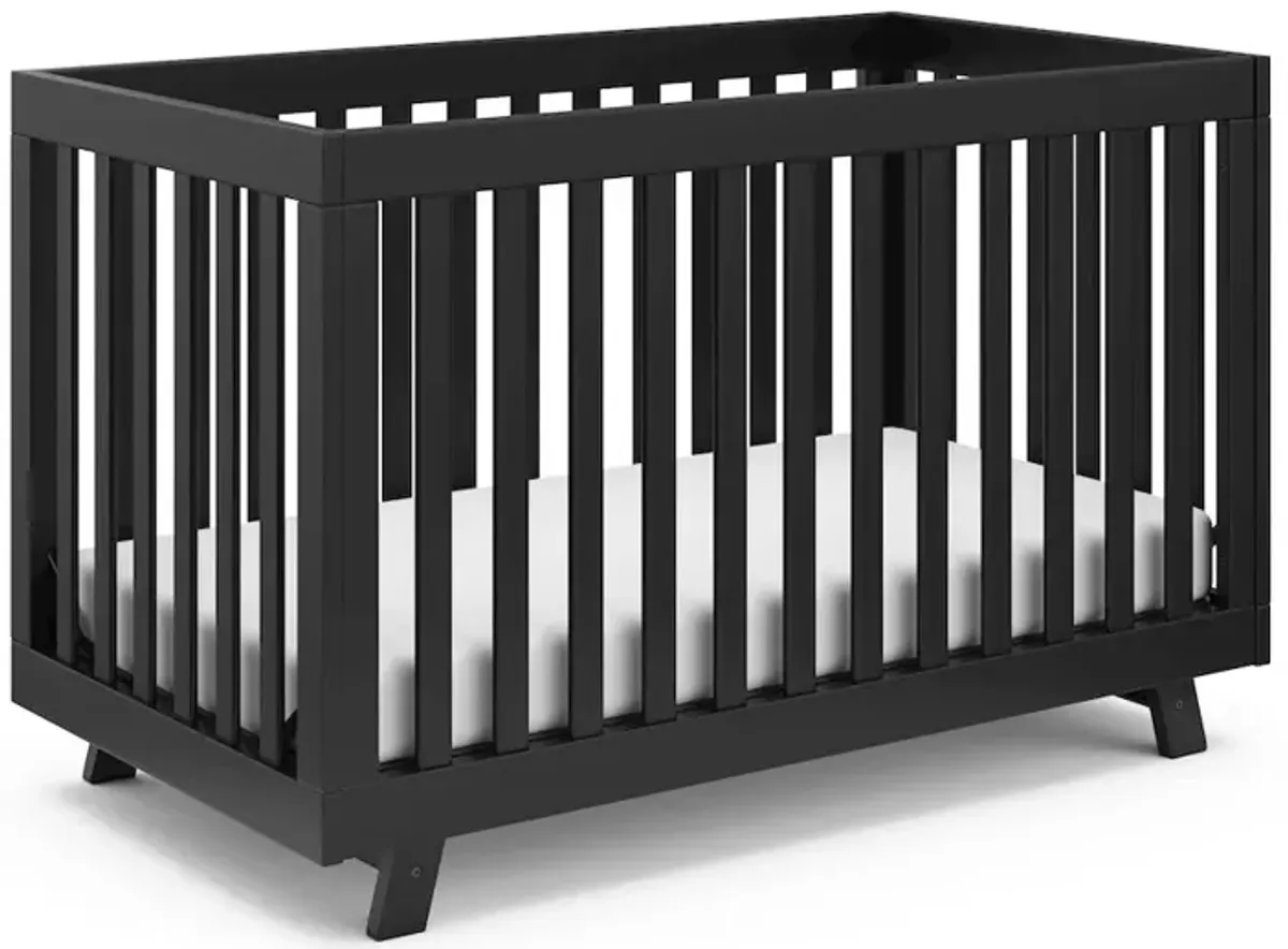 Storkcraft Beckett 3-in-1 Convertible Crib (Black)