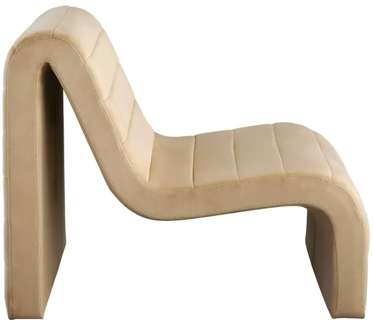 Meridian Furniture Ivy Camel Velvet Accent Chair