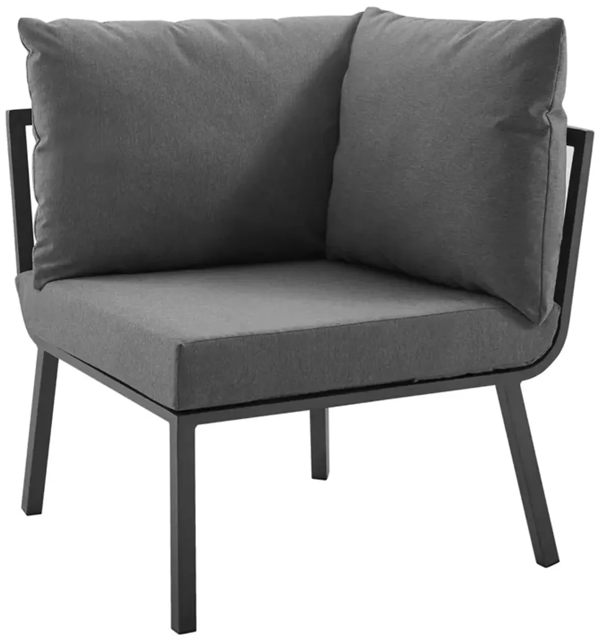 Riverside Outdoor Patio Aluminum Sectional Set - Coastal Design, UV-Resistant Cushions, Powder-Coated Frame, Scratch-Resistant Table
