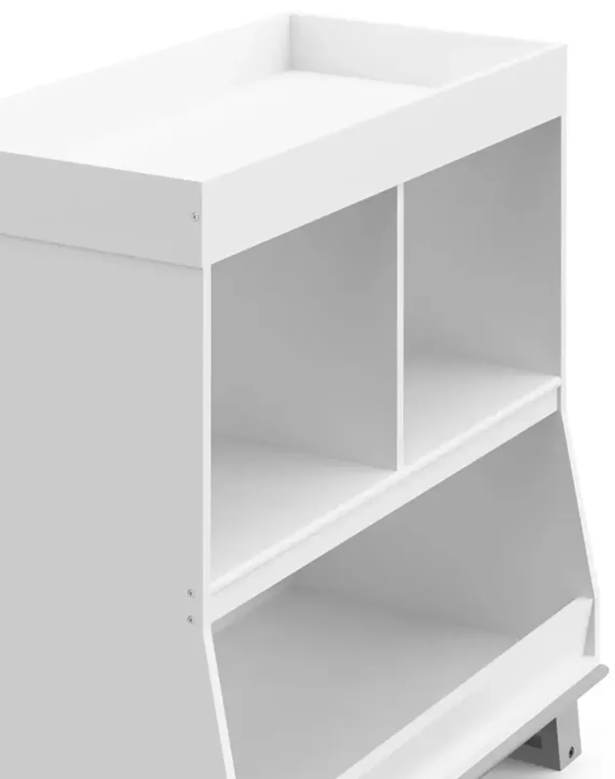 Storkcraft Modern Changing Table with Storage and Removable Topper