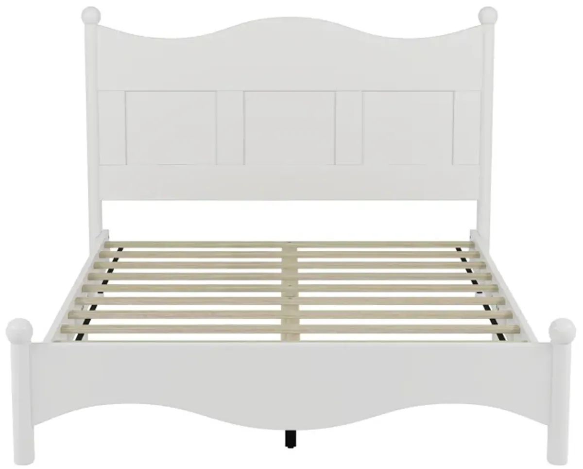 Merax Elegant Design Wood Platform Bed with Headboard