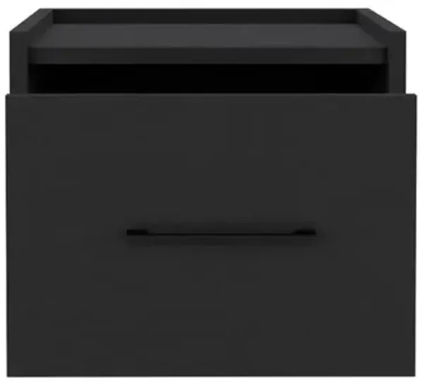 Floating Nightstand, Space-Saving Design with Handy Drawer and Surface