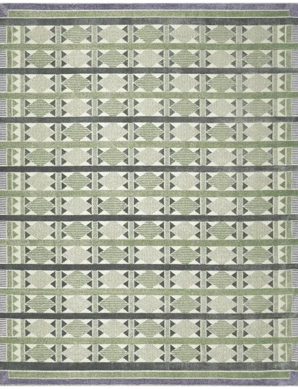 Nordic NRC06 Green/Blue 8' x 10' Rug