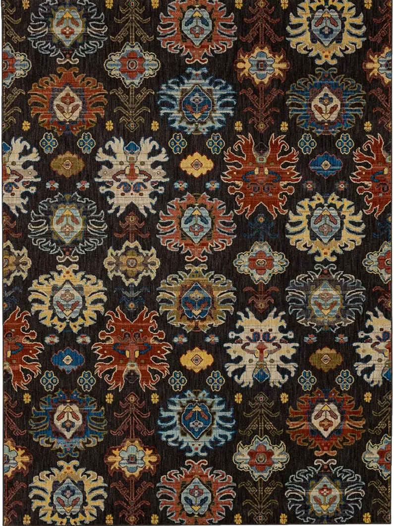 Pandora Passion Charcoal 2' 4" X 7' 10" Rug