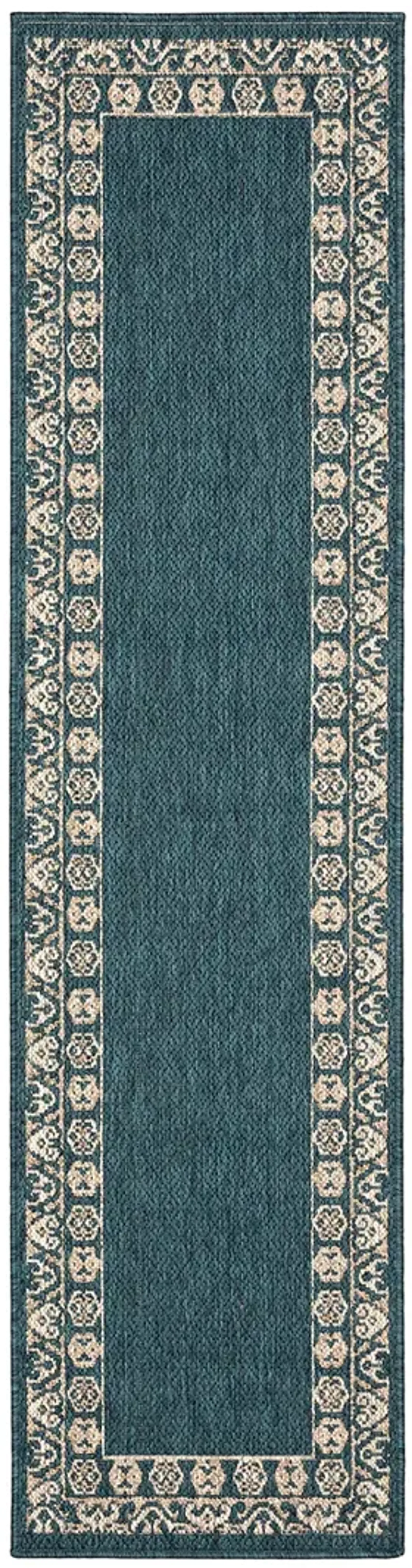 Latitude 1'10" x 7'6" Blue Rug