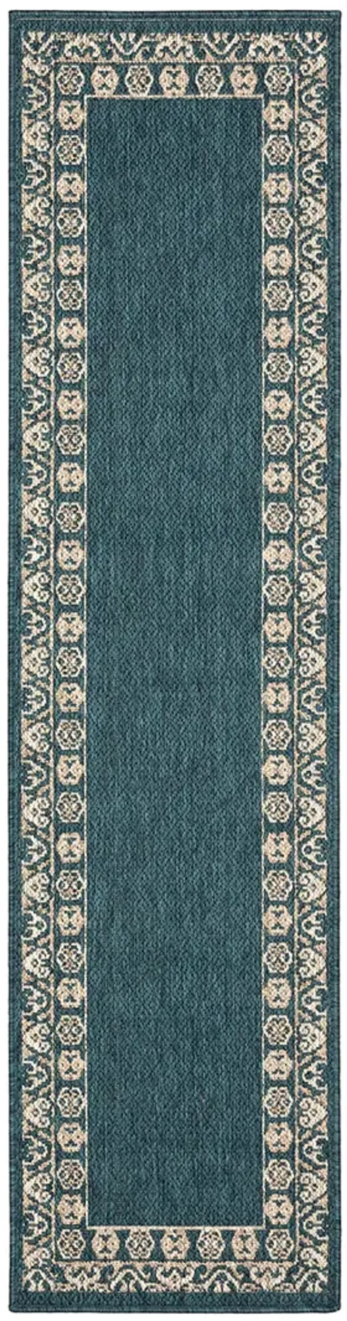 Latitude 1'10" x 7'6" Blue Rug