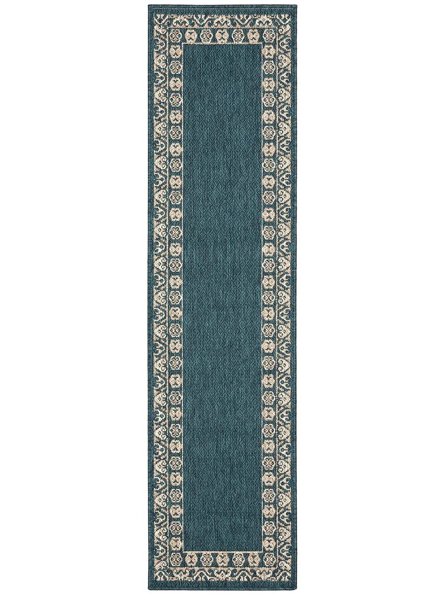 Latitude 1'10" x 7'6" Blue Rug