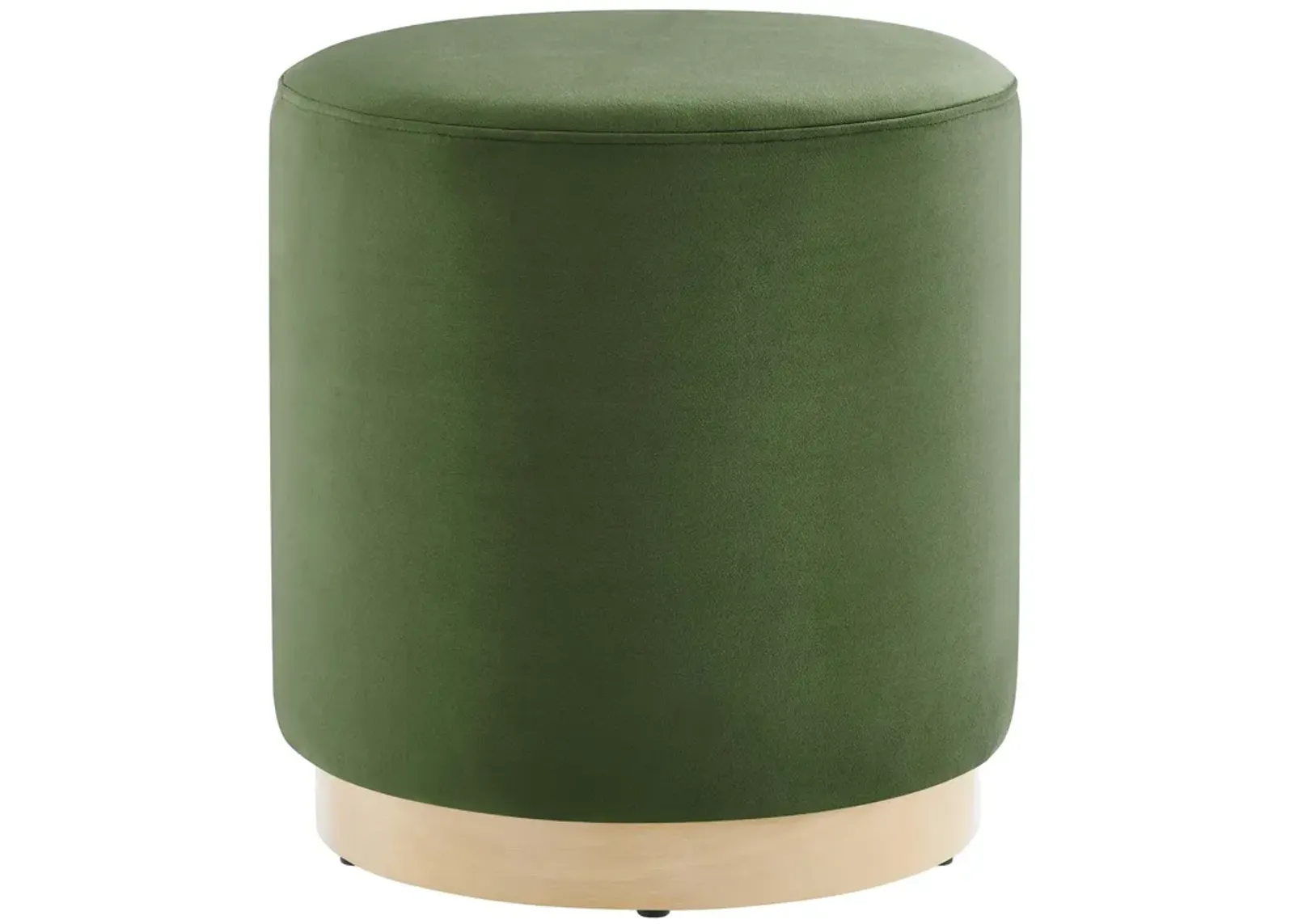 Tilden 16" Round Performance Velvet Upholstered Ottoman