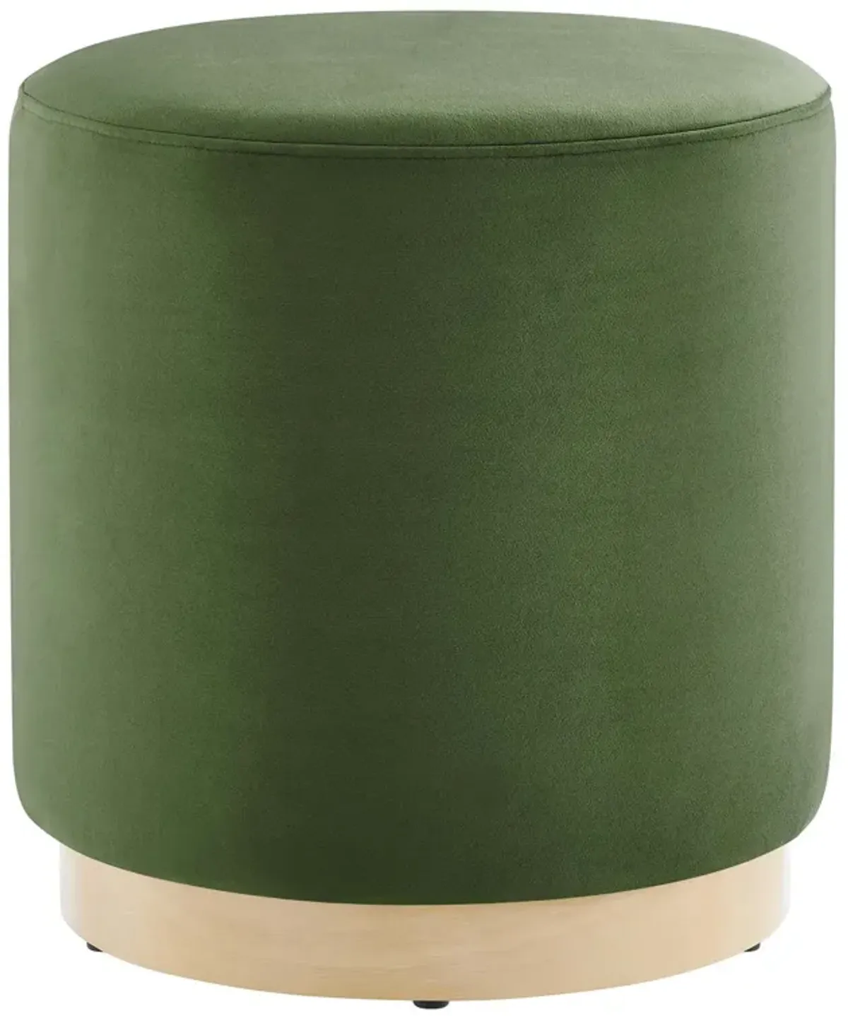 Tilden 16" Round Performance Velvet Upholstered Ottoman