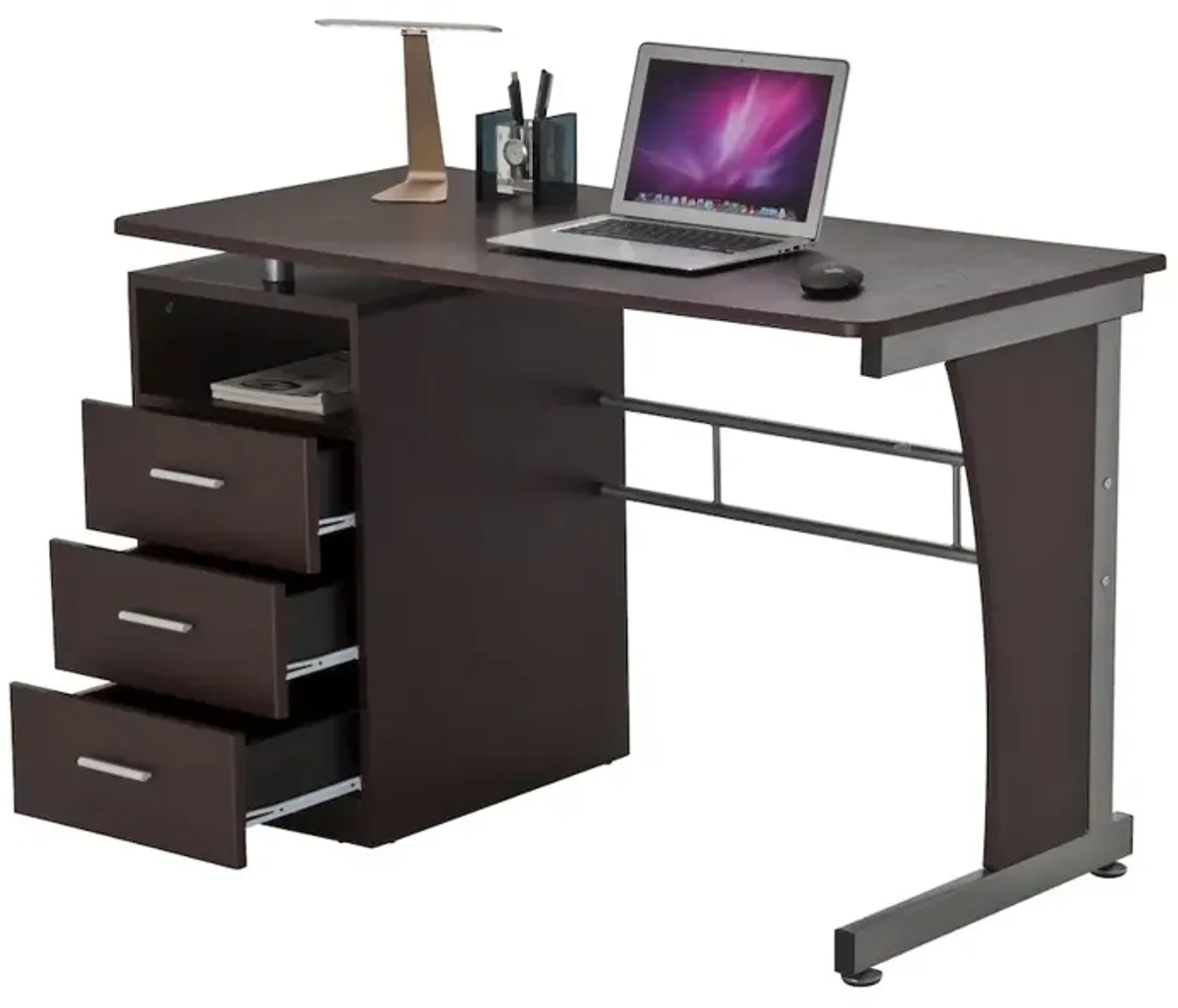 Techni Mobili Computer Desk with Ample Storage