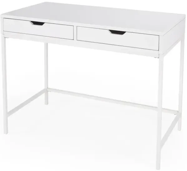Butler Specialty Belka Desk with Drawers, White