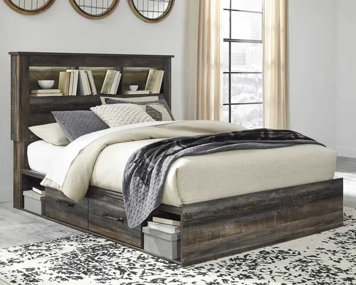 Drystan Queen Bookcase Bed