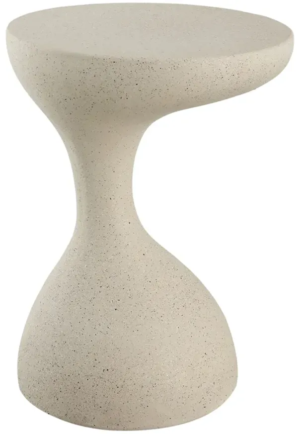 Boracay 19.75" Modern Minimalist Indoor/Outdoor Resin Drink Table