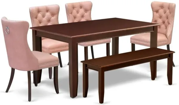 6 Piece Dining Set Contains a Rectangle Kitchen Table