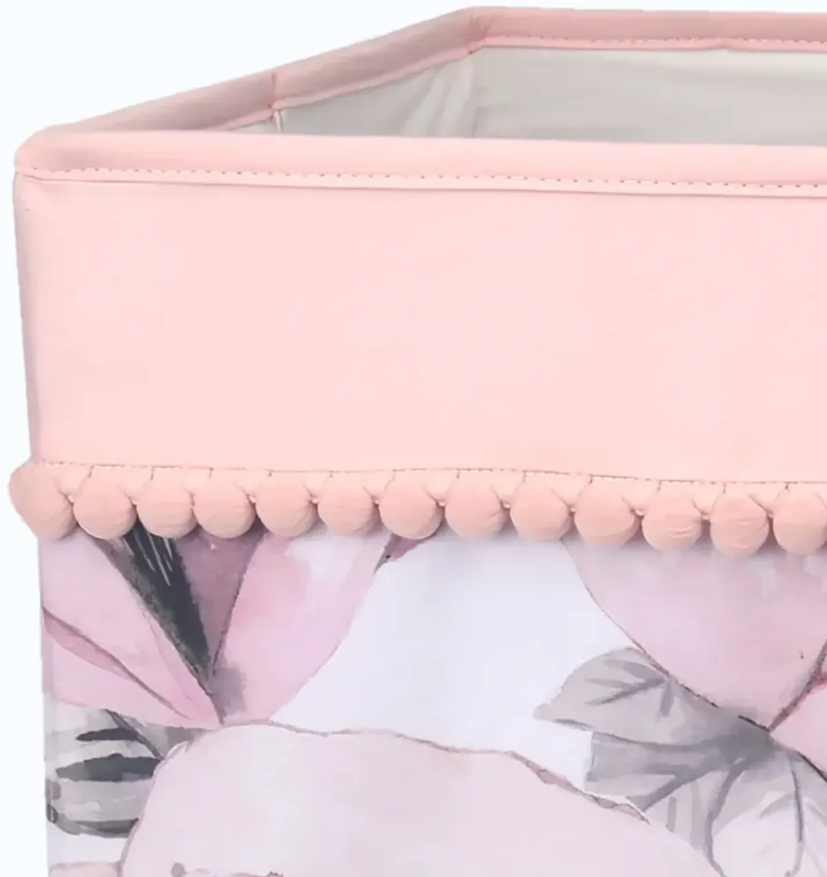 Lambs & Ivy Signature Botanical Baby Storage/Hamper - Pink, Floral