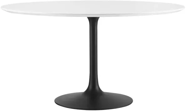 Modway - Lippa 54" Round Dining Table Black White