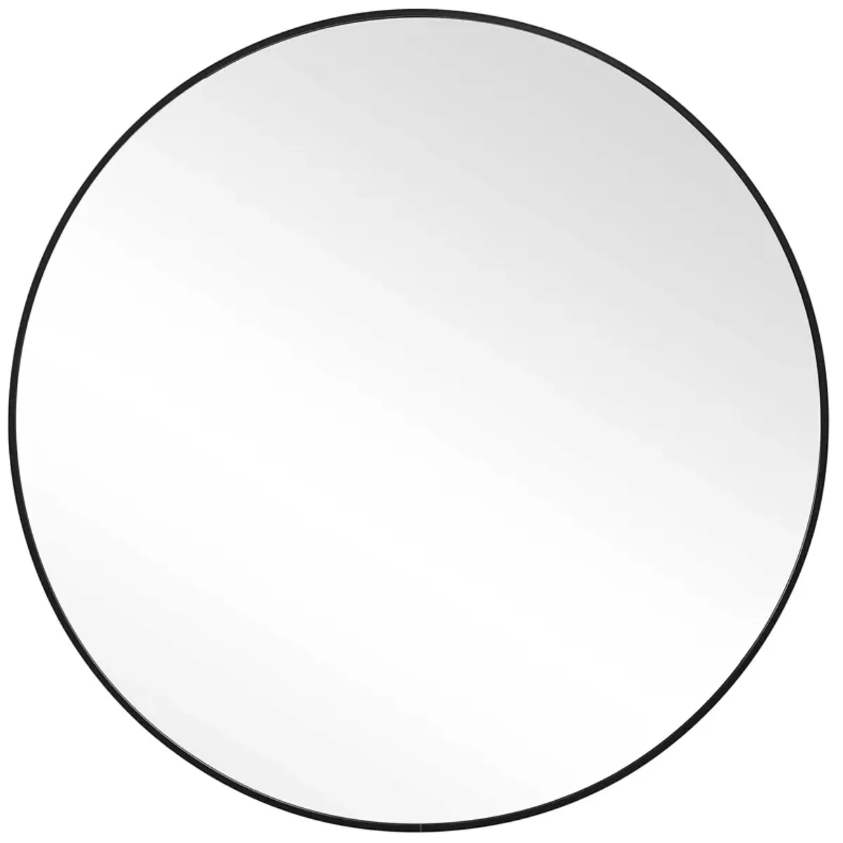 Black Round Mirror