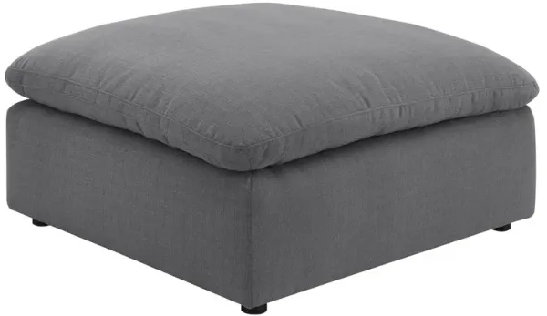 Hobson Square Upholstered Ottoman Charcoal