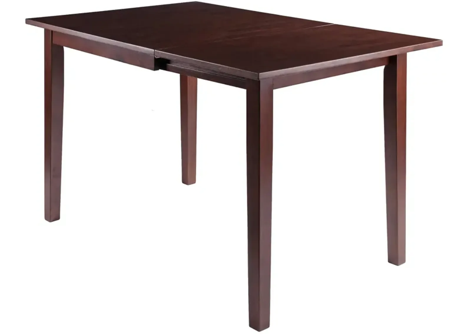 Ergode Perrone Drop Leaf Dining Table - Elegant & Space-Saving Walnut Table for 6 Guests - Sturdy Solid Wood Construction - Assembly & Hardware Included