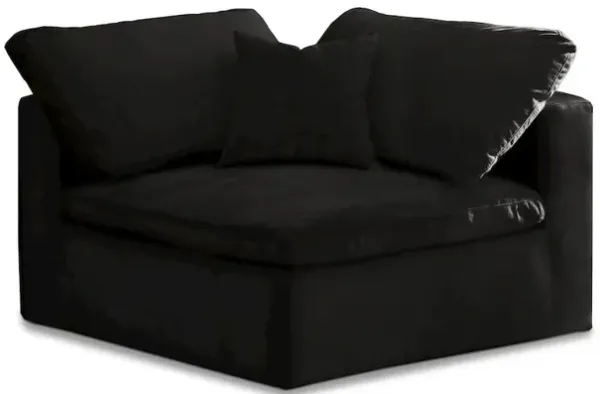 Meridian Furniture Cozy Black Velvet Chair