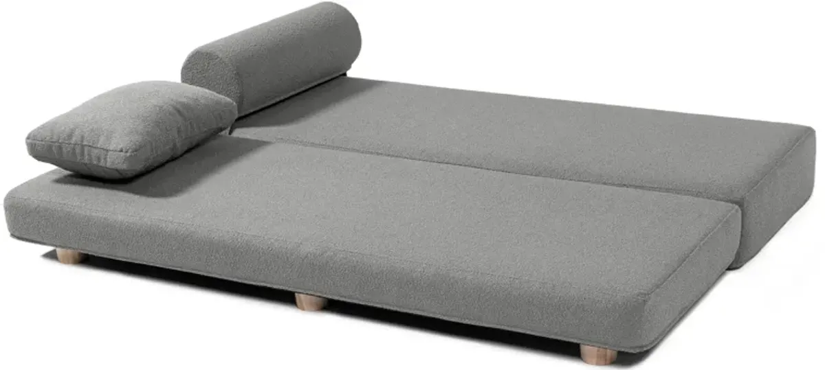 Jaxx Avida Daybed � Fold Out Queen Sleeper � Premium Boucle: Sleek and Modern Lounge for Relaxing and Overnight Guests