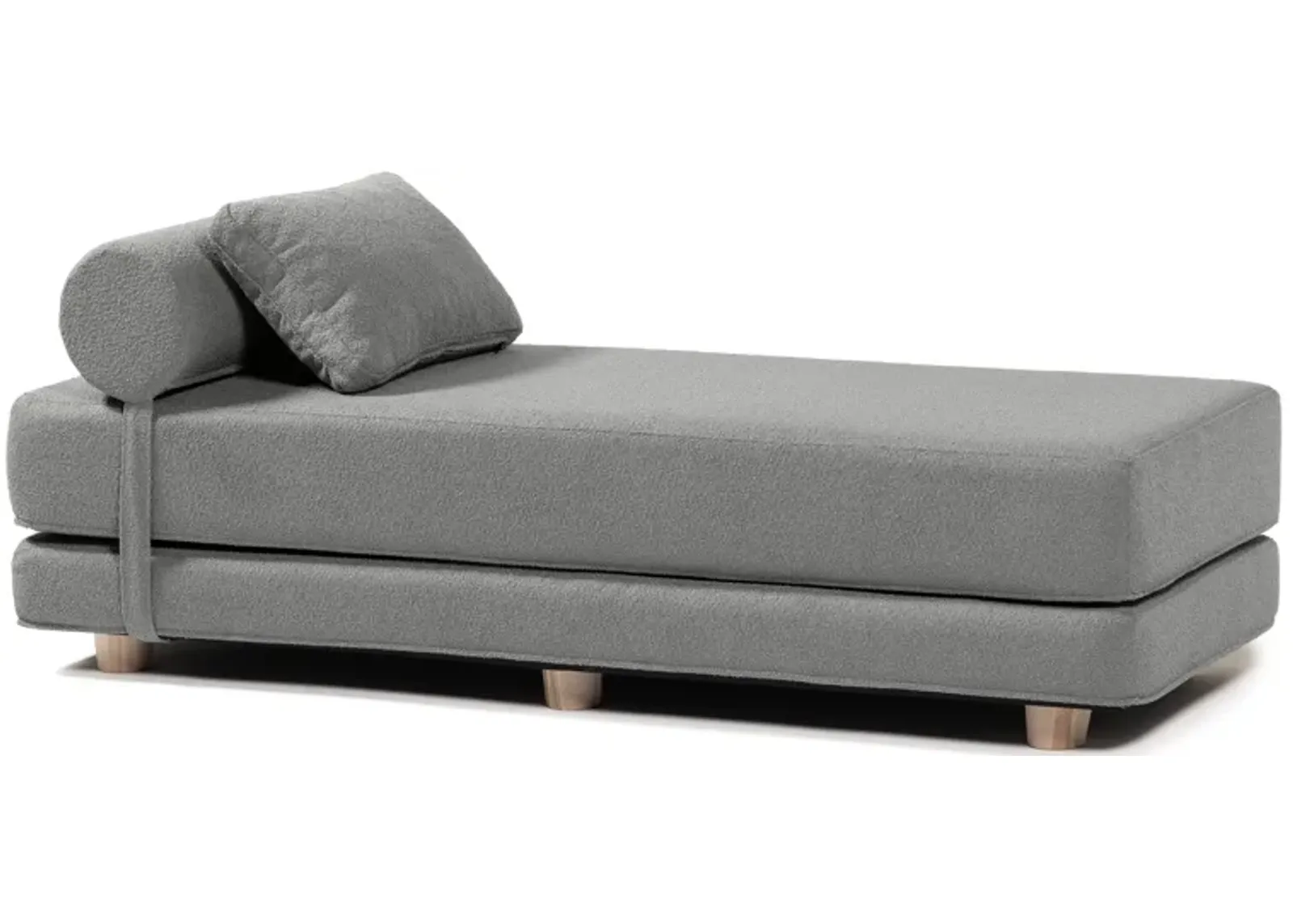 Jaxx Avida Daybed � Fold Out Queen Sleeper � Premium Boucle: Sleek and Modern Lounge for Relaxing and Overnight Guests